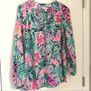 Lilly Pulitzer Elsa Silk Top NWT